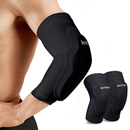 BenKen Elbow Brace Adjustable Elbow Support Compression Sleeves for Tennis Elbow and Golfers Elbow Tendonitis and Arthritis Pain Relief