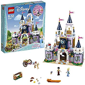 LEGO 41154 Disney Princess Cinderella’s Dream Castle Toy, Prince and Cinderella figures, Building Toys for Girls