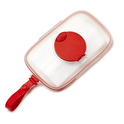 Skip Hop On-the-Go Snug Seal Baby Wipes Case, Red