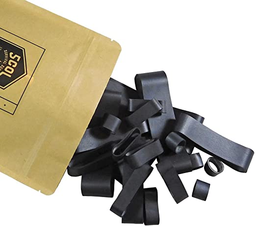 Skog Bands: Heavy Duty Rubber Bands Made from EPDM Rubber - 5col Survival Supply (Big Mix)