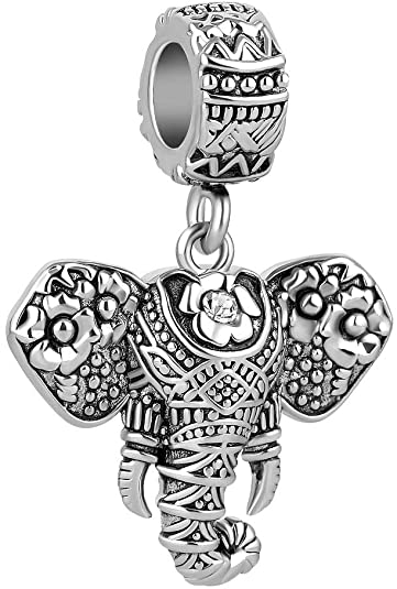 Korliya Elephant Animal Charm Dangle Bead for Bracelet