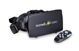 IncrediSonic M700 VUE Series VR Glasses Virtual Reality Headset and Bluetooth Remote Gaming Controller Black