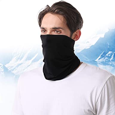 Laneco Cooling Neck Gaiter for Men Women, Cools When Wet, UPF 50  Face Cover