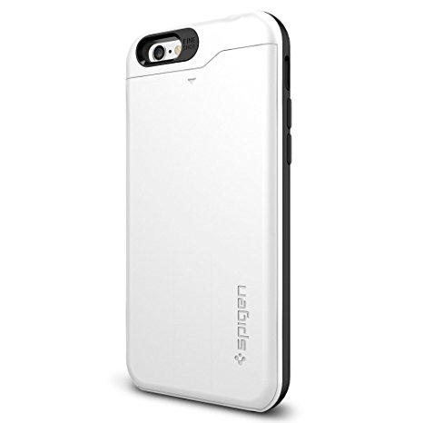 Spigen Slim Armor CS iPhone 6s Case / iPhone 6 Case with Slim Dual Layer Waller Design Card Holder Case for Apple iPhone 6S / iPhone 6 - Shimmery White
