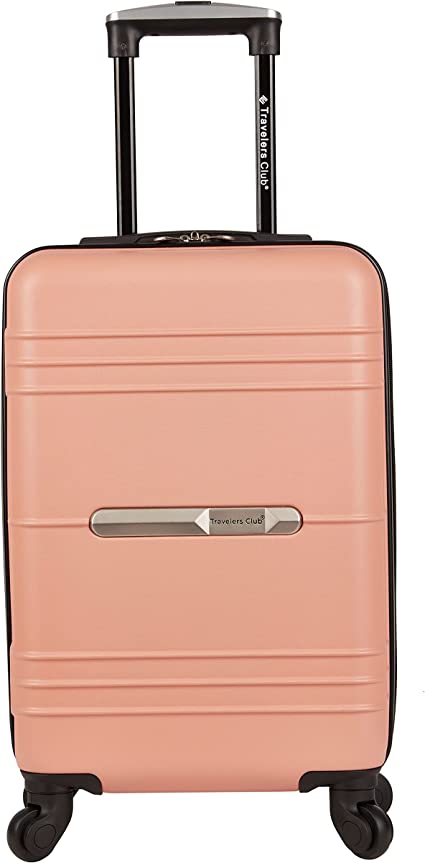 Travelers Club 20" Richmond Spinner Carry-On Luggage, Rose Gold, Inch