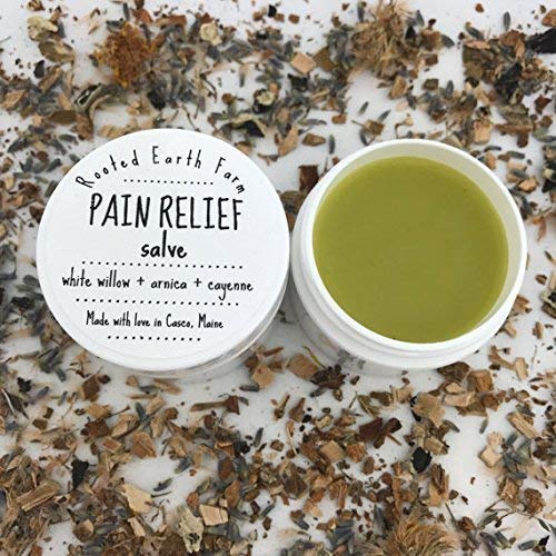 Organic Herbal Pain Relief Salve 4 oz for muscle aches, joint pain, back pain