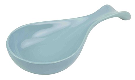 Home Basics Ceramic Spoon Rest (Turquoise)