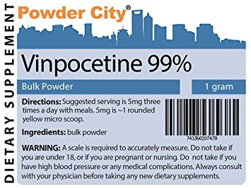 Powder City Vinpocetine 99% (1 Gram Tub)