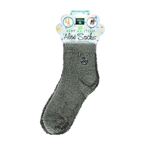 Earth Therapeutics Aloe Socks - Grey 1 Pack(S)