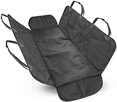 PetTech Luxury Car Seat Cover/Hammock for Rear Bench (for Large and Small Dogs), Simple Installation & Easy to Clean, Protect Your Car, 100% Waterproof, Anti-Slip Design, Travel Worry-Free
