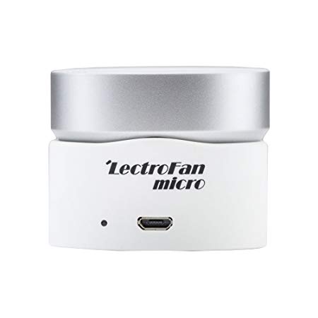 Lectrofan Micro Wireless - White Noise/Fan Sound Machine & Bluetooth Speaker (WHITE)