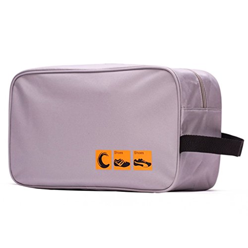 LYCEEM Portable Waterproof Nylon Travel Shoe Bag Organizer Pouch Pocket