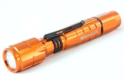 TerraLUX TLF-3002AA-OR LightStar300 3-Watt LED Aluminum Flashlight, High Visibility Orange