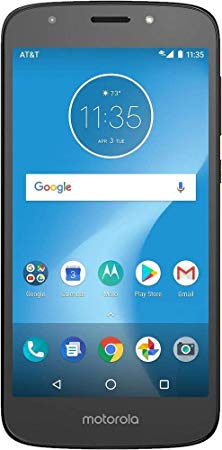 AT&T Moto E5 Play with 16GB Memory Prepaid Cell Phone - Black - Carrier Locked to AT&T