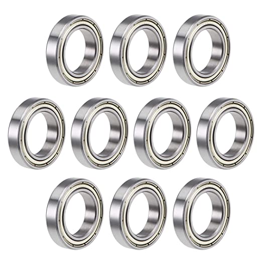 uxcell 6804ZZ Deep Groove Ball Bearings 20mm Inner Dia 32mm OD 7mm Bore Double Shielded Chrome Steel Z2 10pcs