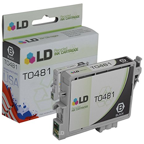 LD Remanufactured Epson 48 / T0481 / T048120 Black Ink Cartridge for use in Stylus Photo R200, R220, R300, R300M, R320, R340, RX500, RX600, RX620