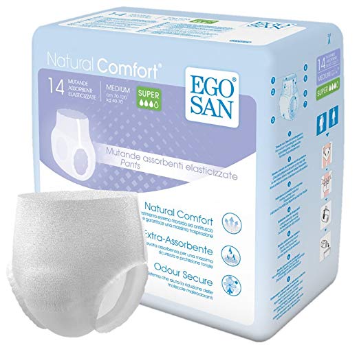 EGOSAN Super Incontinence Adult Pull up Underwear Adult Diapers with Stretchable Waistband, Maximum Absorbency for Active Men and Women (Medium,14-Count)