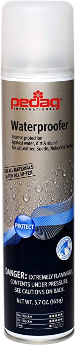 Pedag Waterproofer | German Made | Heavy Duty Waterproof and Stain Repellent | Canvas & Fabric Spray Protector | Waterproofing Spray and Guard for Boots, Shoes, Tents, Hats, Jackets | 5.7 OZ | 1 Can