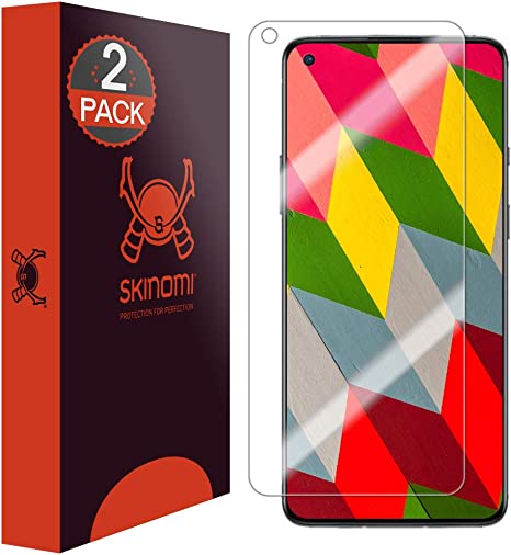 Skinomi Screen Protector Compatible with OnePlus 8T (2-Pack) Clear TechSkin TPU Anti-Bubble HD Film