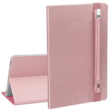 SHANSHUI Case for iPad Pro 9.7 - Slim Lightweight Smart-Shell Stand Cover with Translucent Frosted Back Protector with Auto Wake/Sleep for Apple iPad Pro 9.7 inch 2016 Release Tablet(SS-Rose Gold)
