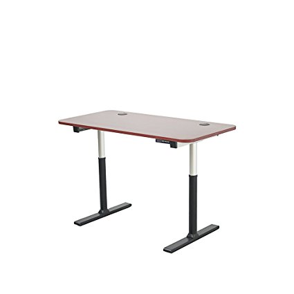 ApexDesk Vortex Series 60" 6-button Electric Height Adjustable Sit to Stand Desk Frame (Base   New Cherry Top)