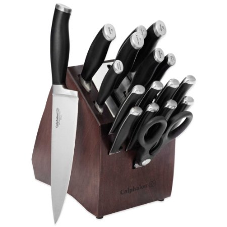 Calphalon Contemporary Self-Sharpening 18 Piece Cutlery Knife Block Set with SharpIN Technology