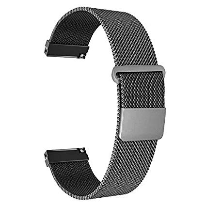 ECSEM Replacement Metal Bands Watch Straps - Choice of Color & Width (22mm) - Premium Strong Mesh Watch Bands, (Magnetic)