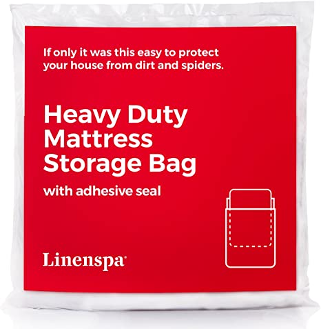 LINENSPA Heavy Duty 6 mil Mattress Bag for Moving, Storage and Disposal - King/Cal King