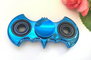 Inspirationc Small Portable Metal Batman Hand Spinner Fidget Toy for Killing Time Relieves Stress Anxiety And Relax for Children Fast Bearing EDC Focus Toy Help ADHD sufferers--Blue