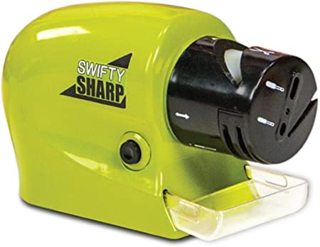 DingSheng Professional Stone Motor Electric Knife Knives Sharpener, Motorized Smart Sharp Blade Sharpener, for Home Kitchen Manual Sharpening Tool Green
