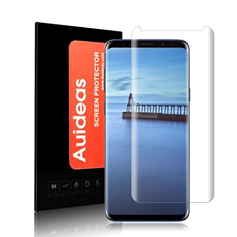 Galaxy S9 Plus Screen Protector, Auideas 3D 9H Curved Mobile Phone Glass Screen Protector For Samsung Galaxy S9 Plus [Clear]