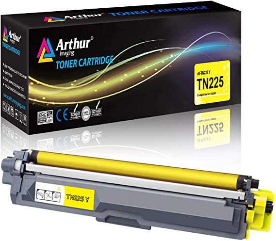 Arthur Imaging Compatible Toner Cartridge Replacement for Brother TN225 (Yellow, 1-Pack)