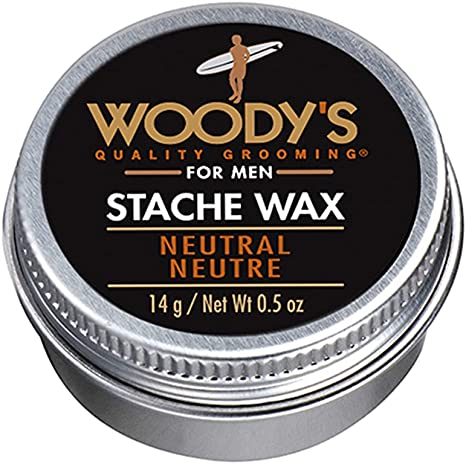 Woody's Quality Grooming For Men Neutral Stache Wax 0.5 Ounce