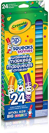 KS Crayola 24 Pip-Squeaks Skinnies Fine Line Washable Markers