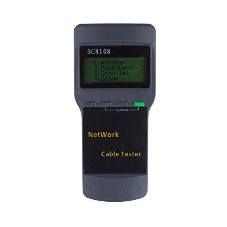 LemonBest® Network Cable Tester Meter RJ45 LAN Cable Phone Line Wire Tester