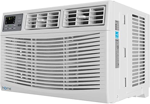 hOmeLabs 8,000 BTU Window Air Conditioner - Energy Star Certified AC Unit with Digital Thermostat and Easy-to-Use Remote Control - Ideal for Rooms up to 350 Square Feet