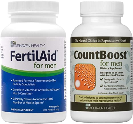 FertilAid for Men and Countboost Combo (1 Month Supply)