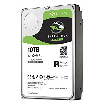 Seagate BarraCuda Pro 10 TB 3.5 inch Internal Hard Drive (7200 RPM - 256 MB Cache - SATA 6GB/s - Up to 210 MB/s - 5 year warranty)