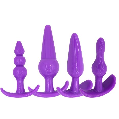 4pcs/set Soft Anal Butt Plugs Anal Sex Toys for Men and Women