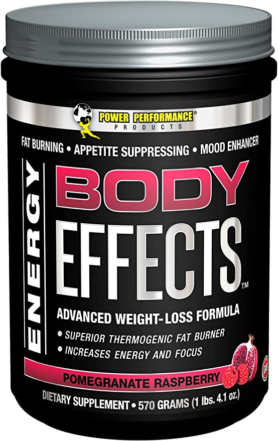 Power Performance Products Body Effects Pre Workout Supplement, Pomegranate Raspberry, 570 grams