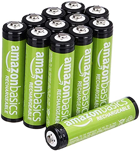 AmazonBasics AAA Rechargeable Batteries (12-Pack) - Packaging May Vary