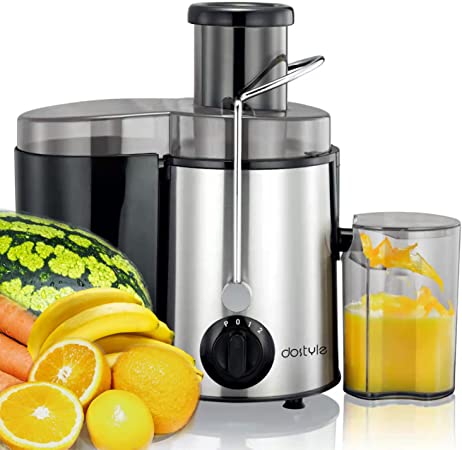 Juicer Upgraded 400W Juicer Machines, 2 Speeds Stainless Steel Juice Maker, Juicer Extractor Press Centrifugal for Whole Fruit and Vegetables with Anti-drip Function, Detachable Easy To Clean