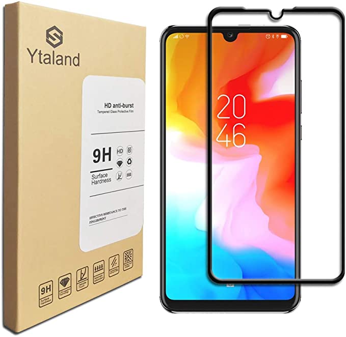 [2 Pack] Ytaland Screen Protector For Huawei P30 Lite, [ Full Coverage ] [0.3mm, 2.5D] [Bubble-Free] [HD Clear] Tempered Glass Screen Protector For Huawei P30 Lite
