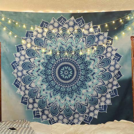 Sunm Boutique Tapestry Wall Hanging Indian Mandala Tapestry Bohemian Tapestry Hippie Tapestry Psychedelic Tapestry Wall Decor Dorm Decor