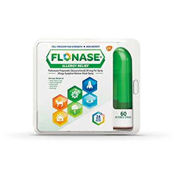 Flonase 24hr Allergy Relief Nasal Spray, Full Prescription Strength, 60 sprays