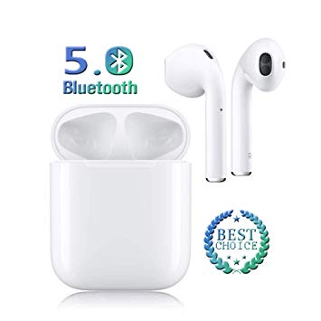 Wireless Earbuds Bluetooth 5.0 in-Ear Headsets 3D Stereo IPX5 Waterproof Sports Headset Pop-ups Auto Pairing Fast Charging for Apple of airpods and Airpod Apple Wireless Headphones (A)