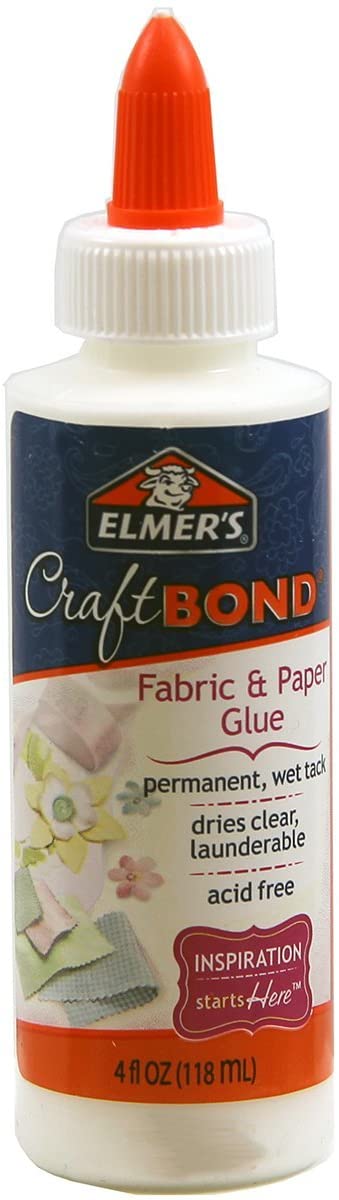 Craft Bond Fabric and Paper Glue, Clear, Multicolor (4 oz)