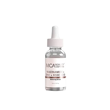 Mica Beauty Niacinamide   Zinc   Kojic Acid Serum, Used by Anyone to Tackle Acne Scars or Dullness Especially Suitable for Oily Skin ，30ml /1.01 fl oz