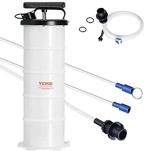 VEVOR 6.5L Manual Oil Extractor Pump, Fluid Extractor Pump for Automotive Fluids Vacuum Evacuation, Oil Change & Fluid Change Tool with Dipstick and Suction Hose