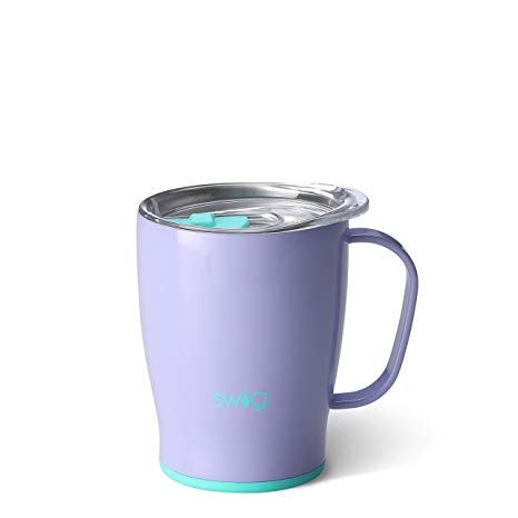 Swig Life Stainless Steel Signature 18oz Travel Mug with Spill Resistant Slider Lid in Periwinkle